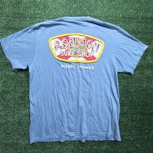 Ron Jon Surf Shop Disney Springs Blue Graphic T-Shirt‎ Mens Large Vintage Stylei